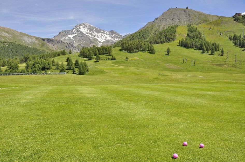 Sestriere is a good location for golf holidays in the Italian Alps.